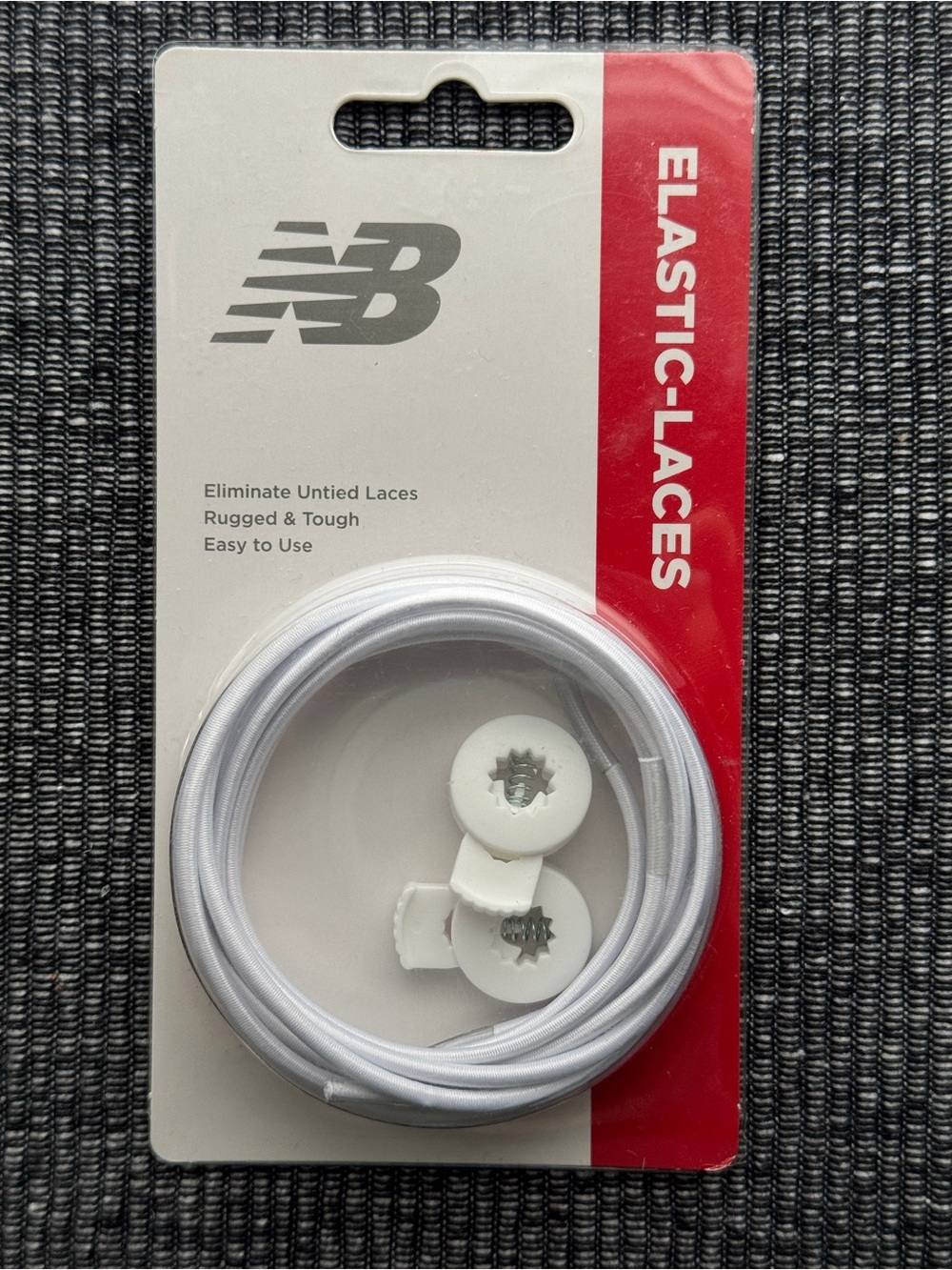 New Balance Elastic-Laces White No-Tie Shoe Laces NIP #1